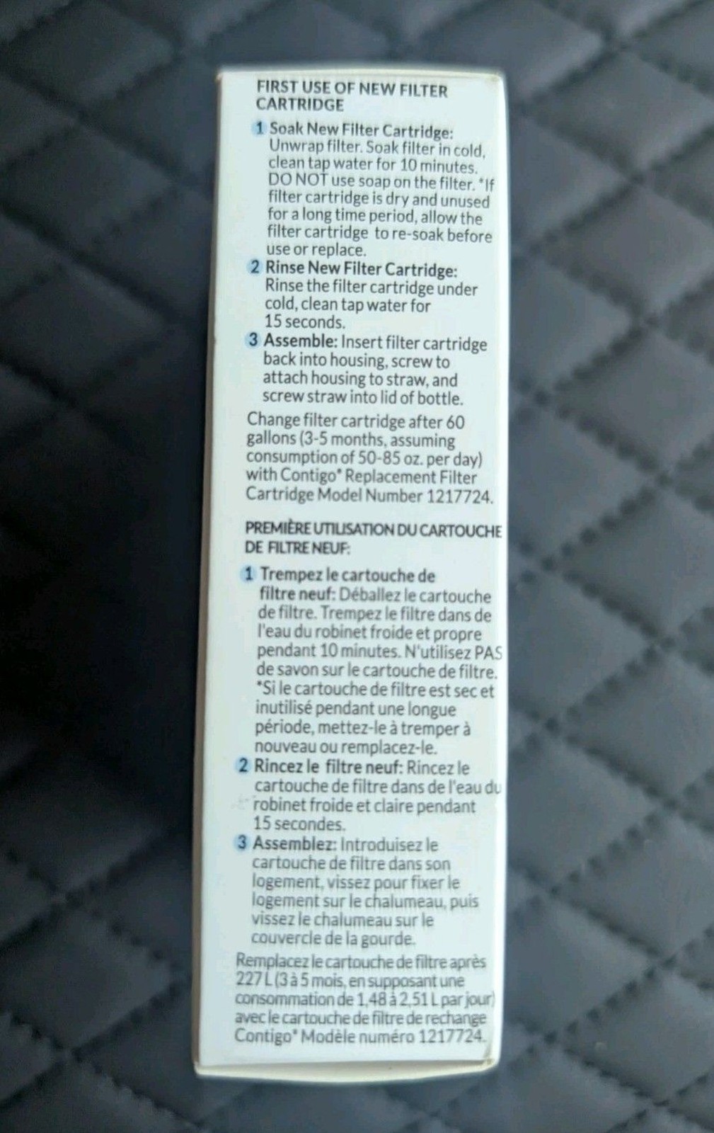 Contigo Filtration Wells Water Bottle Replacement Filter Set Of Two Cartridges