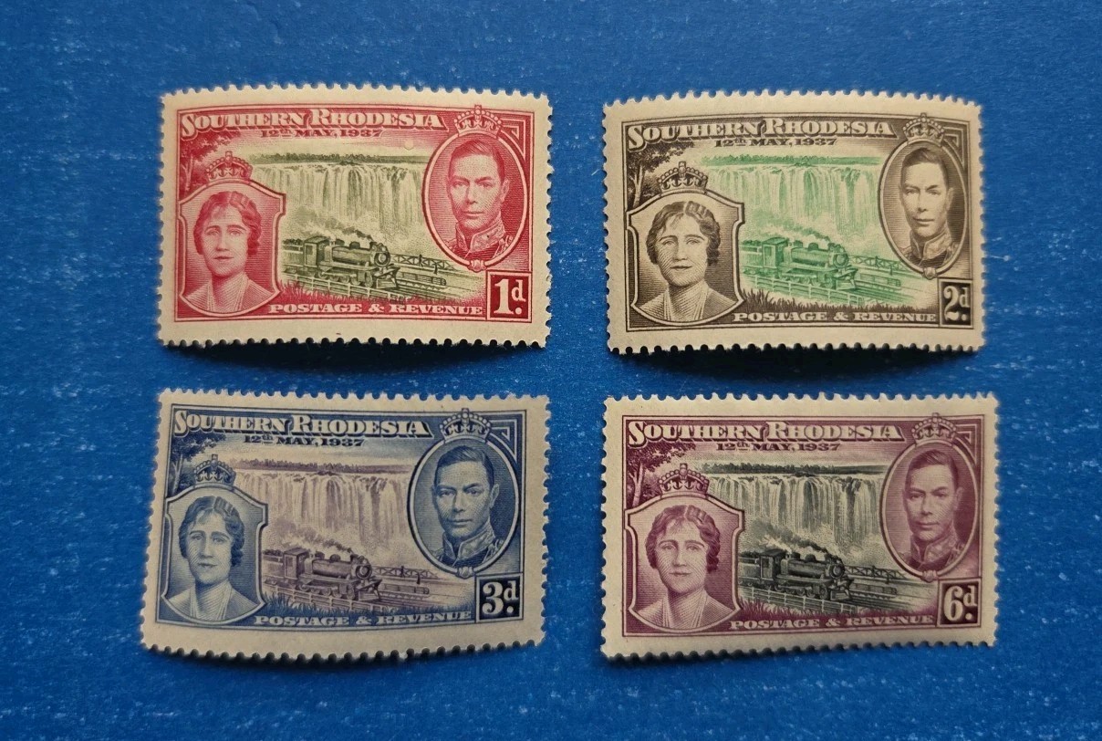 Southern Rhodesia Stamps, Scott 38-41 Complete Set MNH
