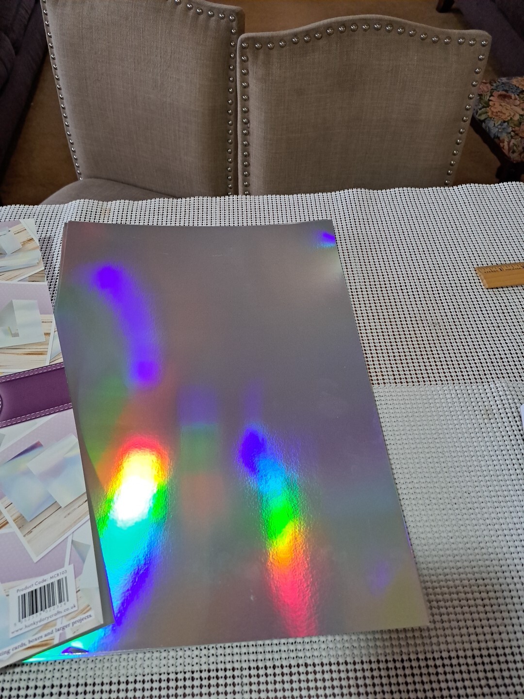 25 Sheets Of Hunkydory - Super-Size Mirri Card Block A3 - Rainbow