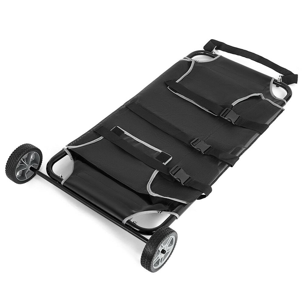 50"*26" Animal Stretcher with 2 Wheels Pet Dog Veterinary Expandable 250lbs Max