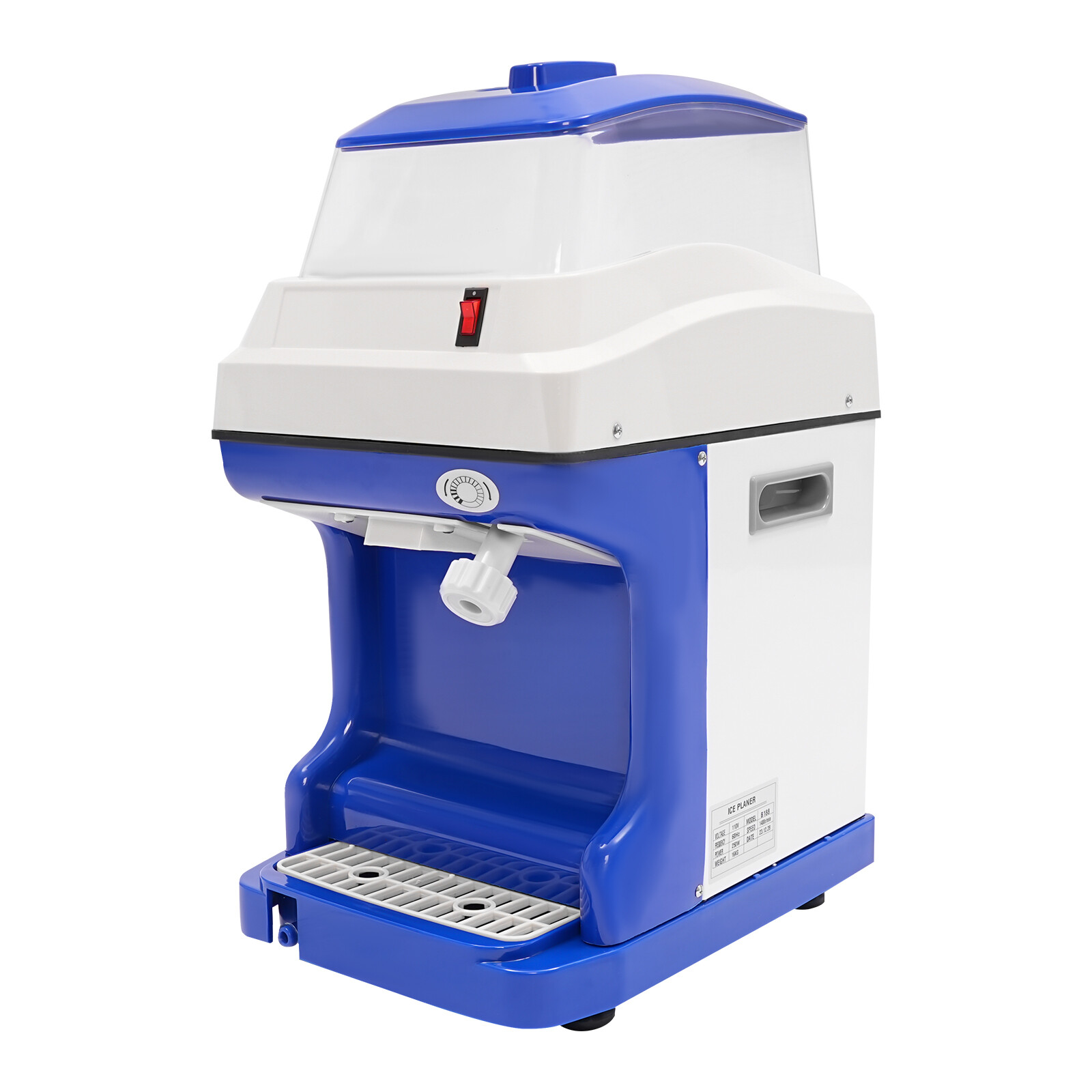 220.46-264.55LBS/H Commercial Ice Shaver Electric Snow Cone Machine Ice Crusher