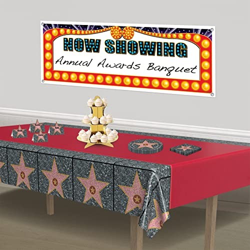 Red Carpet Star Tablecover Red Carpet "Star" Tablecover - 1 Pack