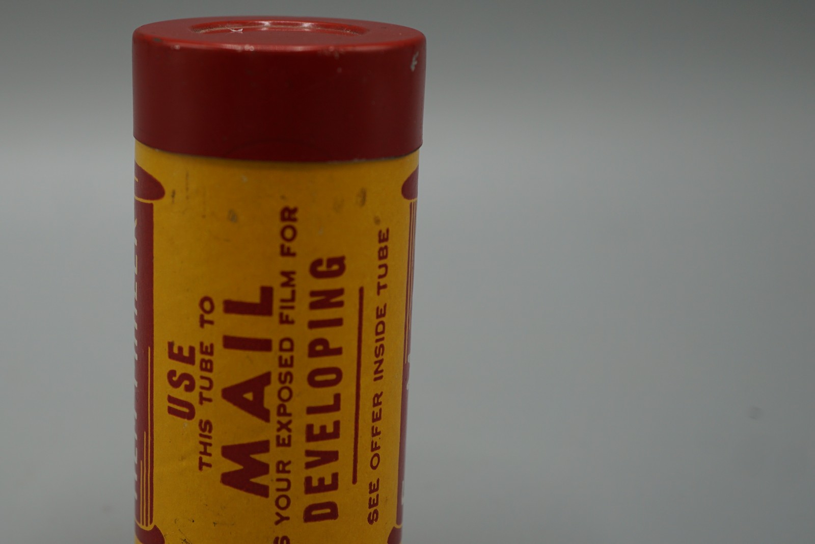 Vintage SUPA-FILM Film-Mailer Tube Tin New York Chicago Darkroom Developing