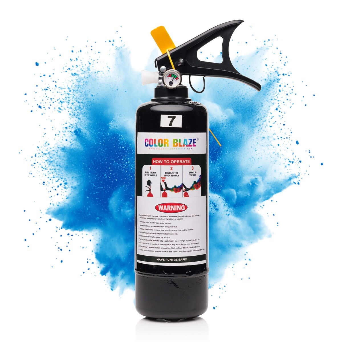 3lb Gender Reveal Blaster – 15x4" – Gender Reveal Color Powder Blaster - Blue