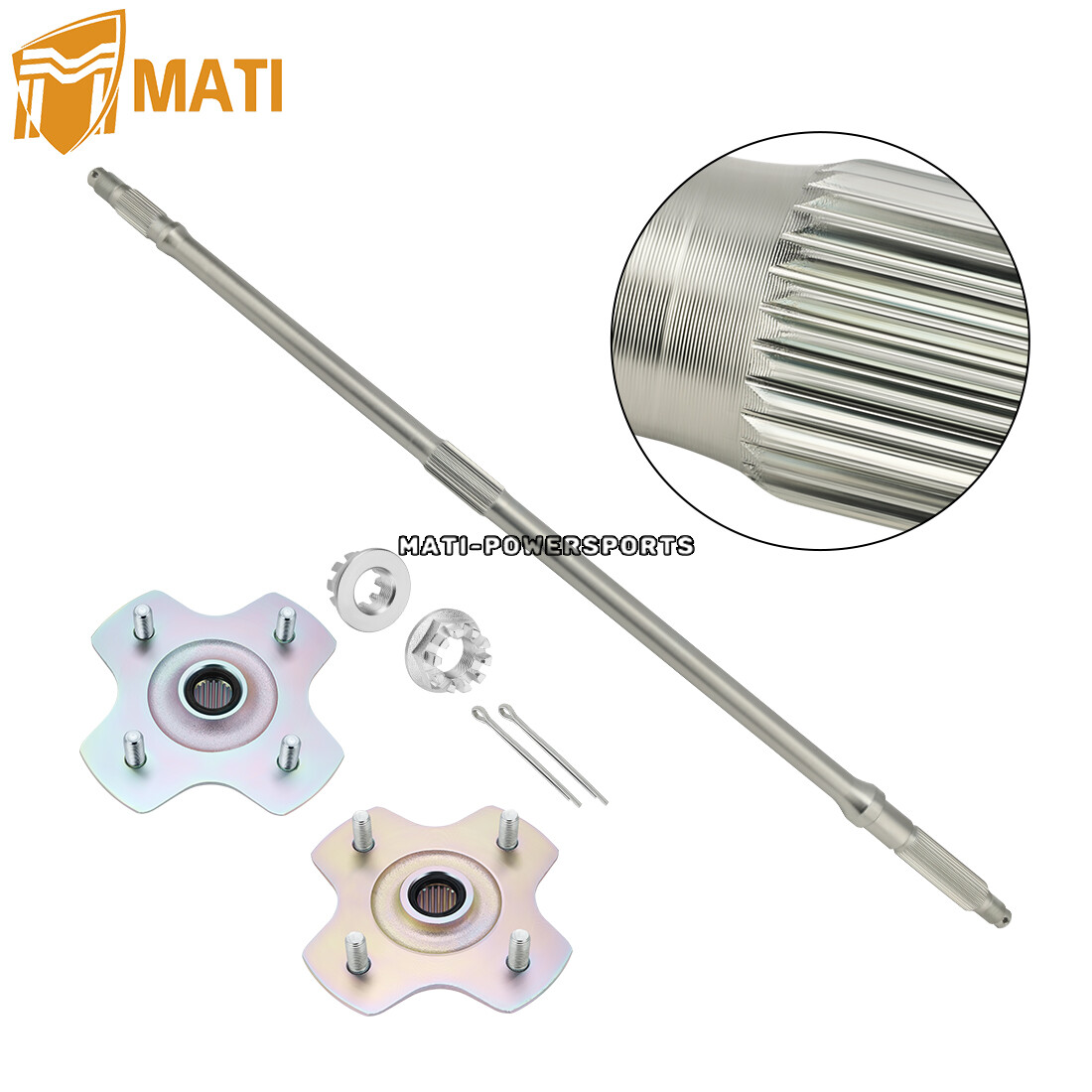 Rear Axle Shaft Wheel Hub for Honda TRX450ES TRX450S Foreman 450 4X4 1998 - 2004