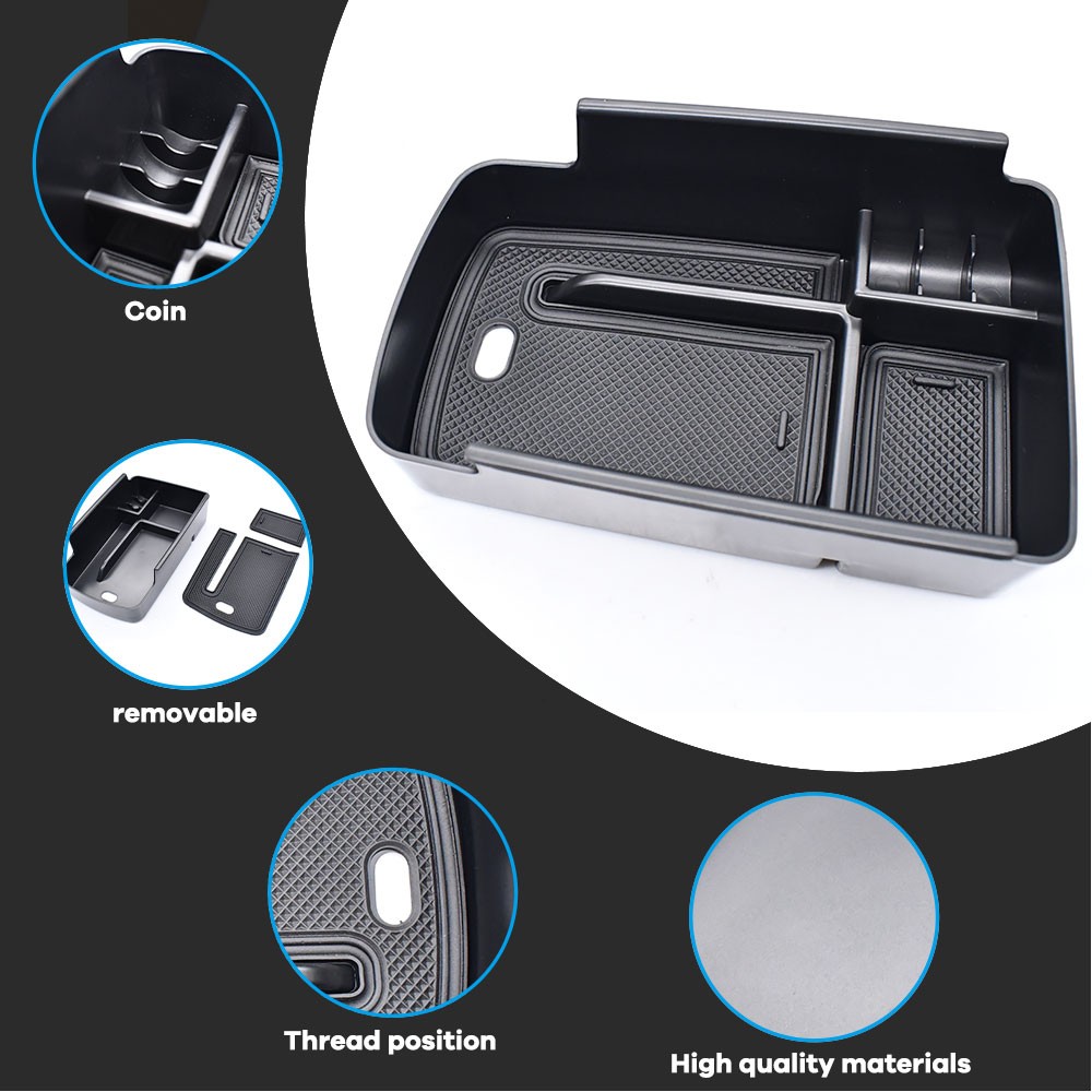 Car Armrest Storage Box Organizer Tray For 2024-2026 Chevy Trax Accessories