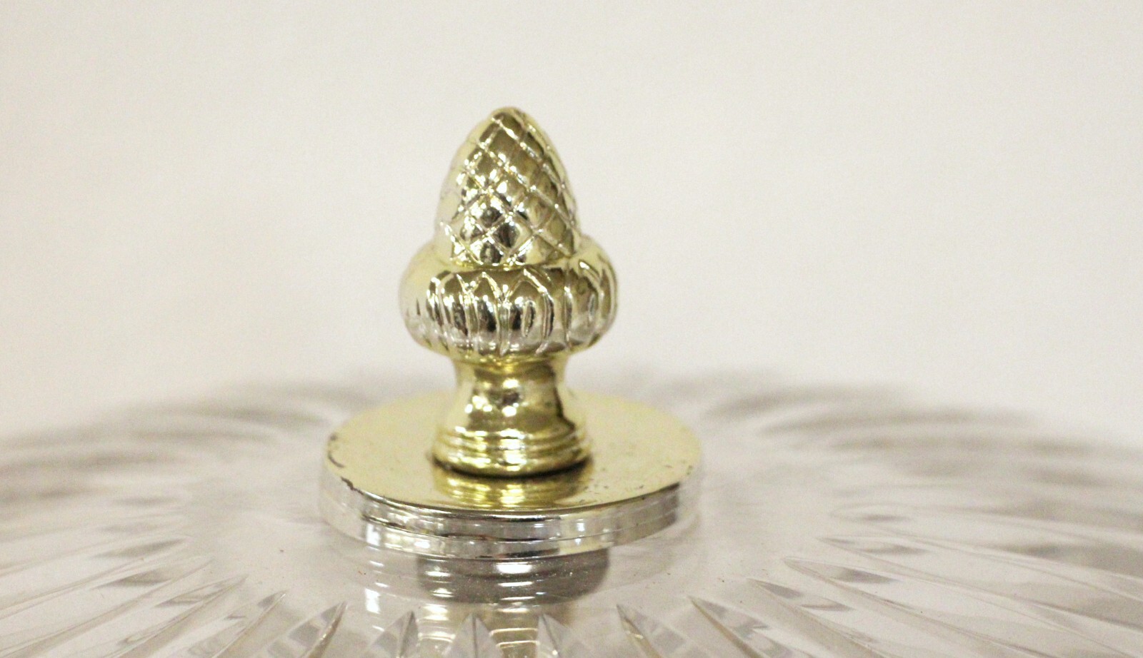 Waldorf Astoria Crystal Flush Mount Pineapple Finial Light Fixture