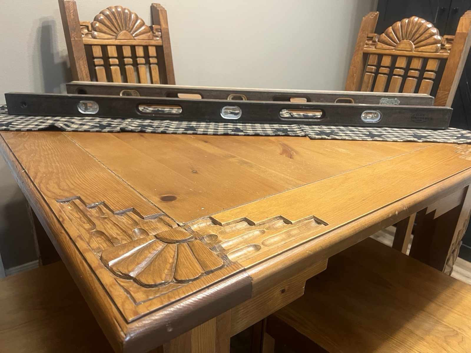 Vintage Original Sands Carpenter's Wooden Level Neodesha Kansas 1210-60