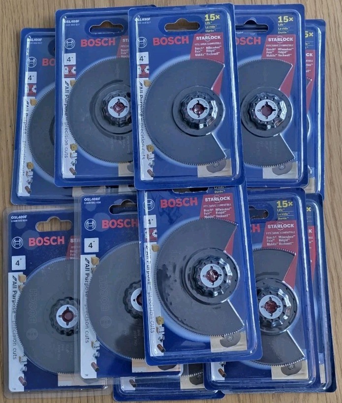 Bosch OSL400F Starlock Oscillating Multi Tool Bi-Metal Segmented Saw Blade, 4"