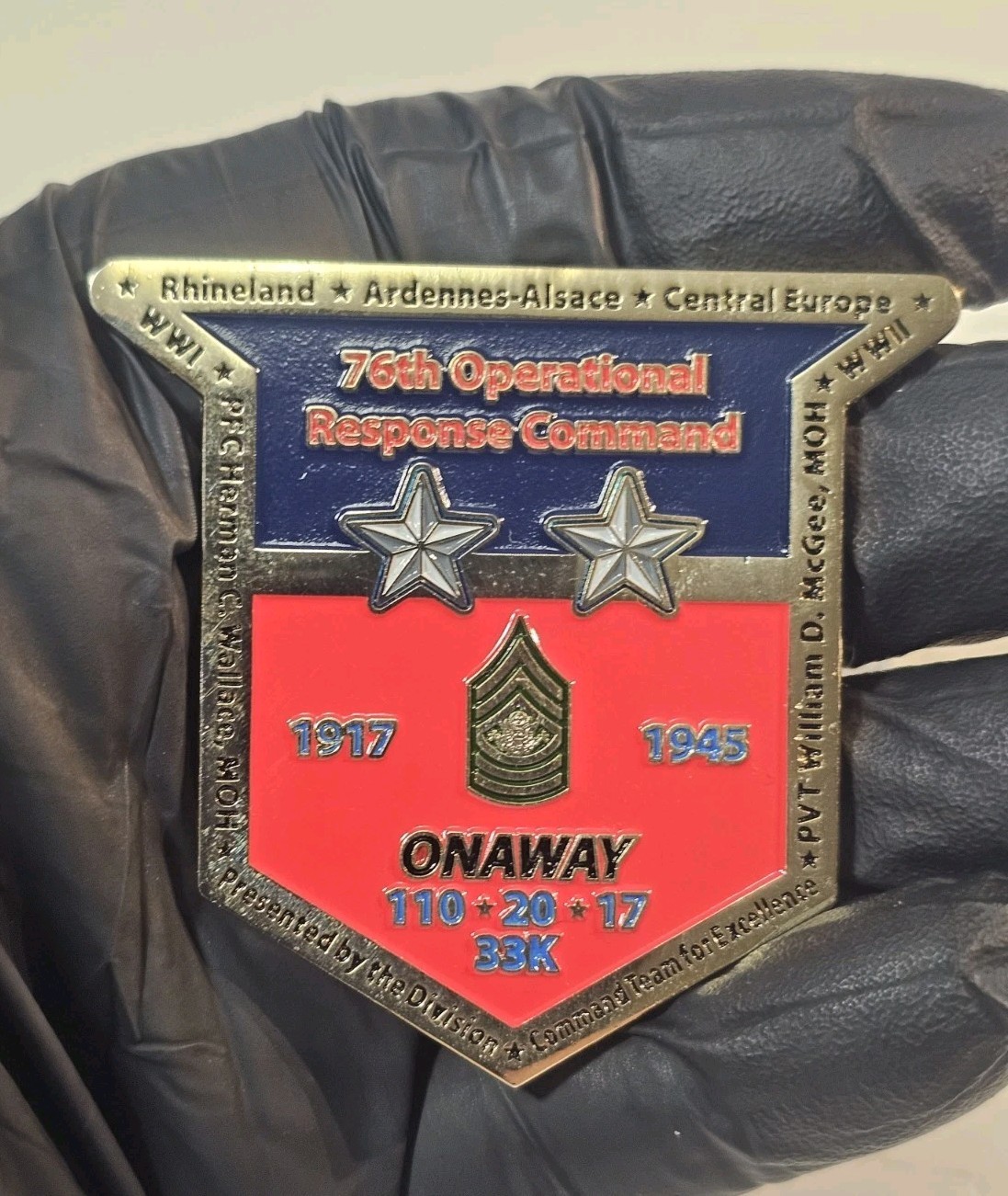 76th Infantry Response Command Challenge Coin