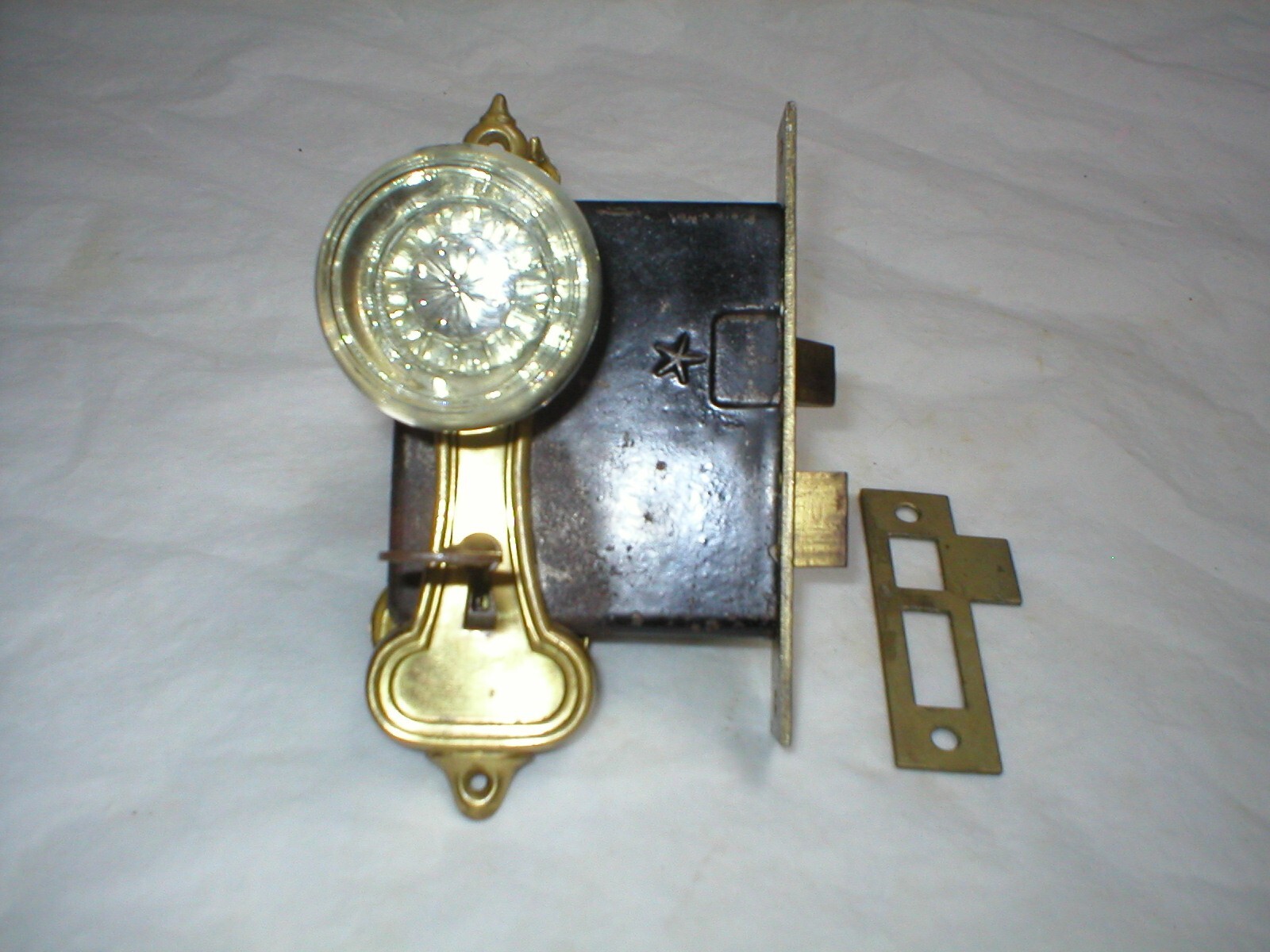 Antique Art Deco Era Door Hardware Set