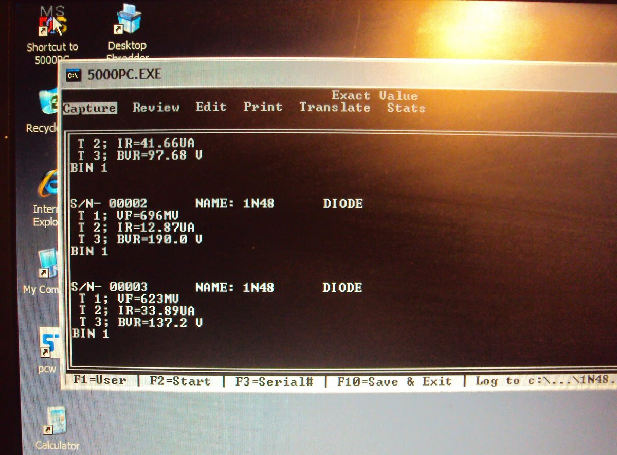 CBS 1N48 Germanium Diode from the 1950's New old Stock Tested to Spec with data