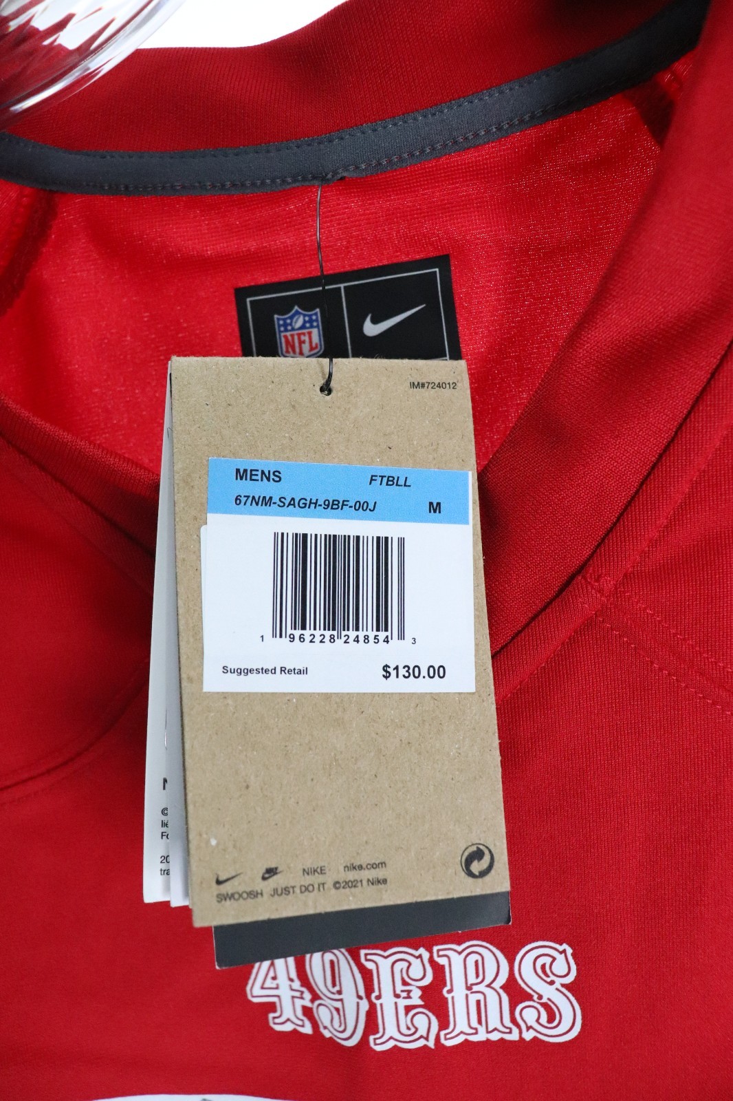 San Francisco 49ers Nike NFL / Fred Warner #54 Jersey / Men‘s M / NWT/ Read /2