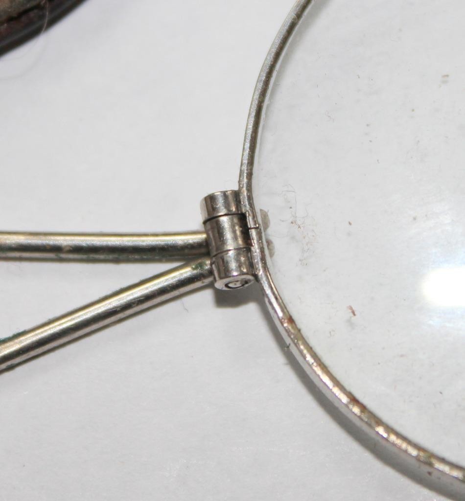 c.1920s Bausch & Lomb Folding Pocket Magnifier with Original Marked B&L Case