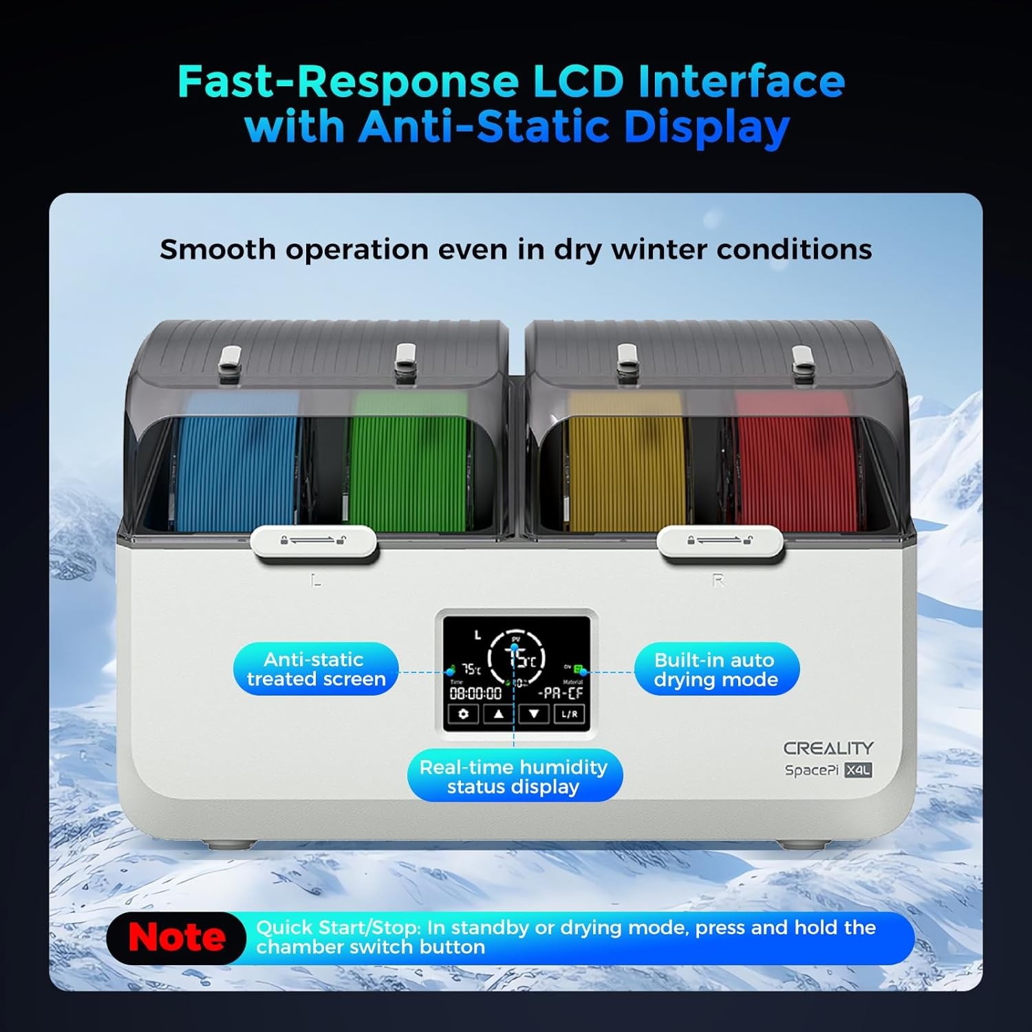 [USED]Creality Filament Dryer Space Pi X4L Filament Storage Box For 4 Spools