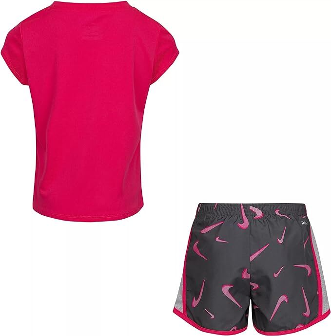 Nike Dri-Fit Little Girls' Graphic Tee & Short 2-Piece Set