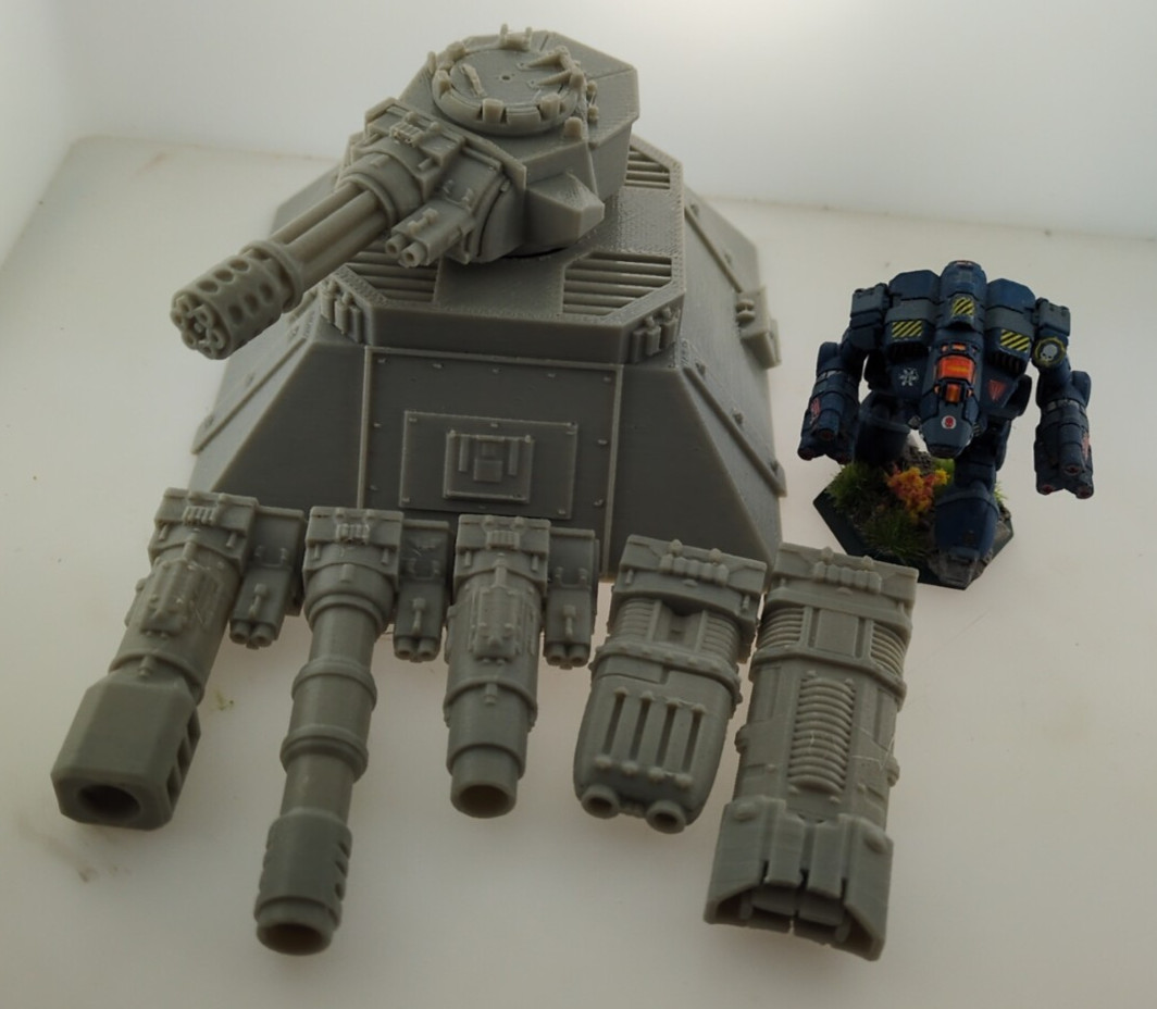 3d Printed Scenery Terrain 6 Gun Defense Base Great For Tabletop Wargames C1