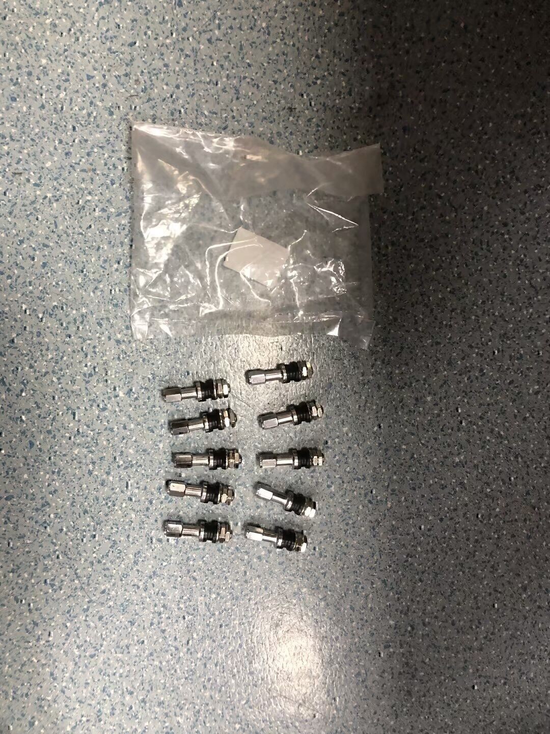 10PACK STAINLESS STEEL WHEEL TIRE VALVE STEMS HIGHT PRESSURE BOLT IN WITH US