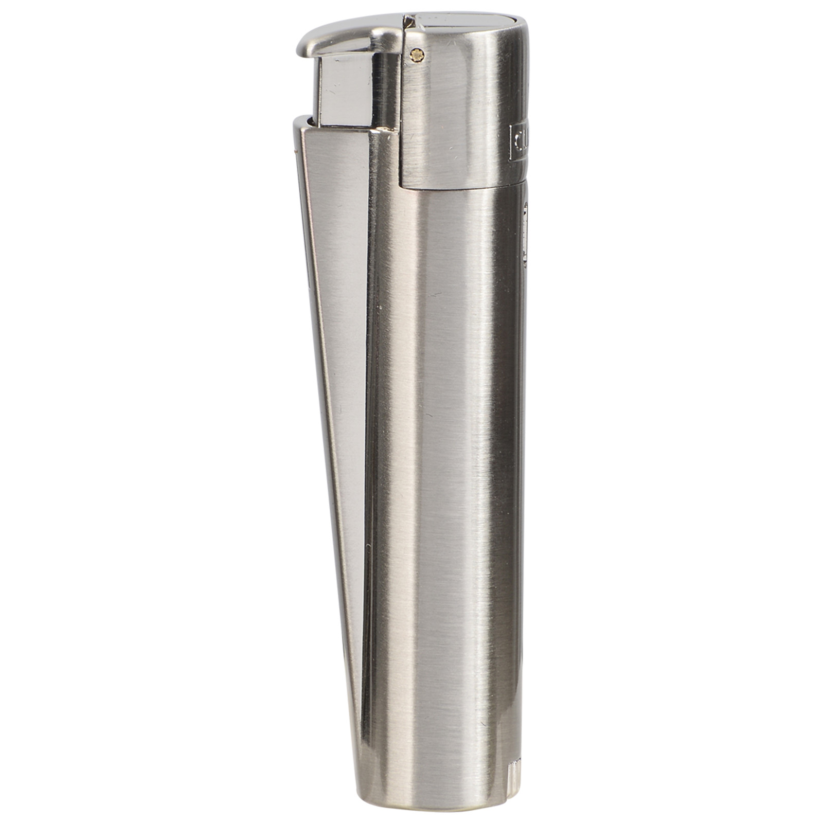 Clipper Metal Lighter - Refillable, Includes Case. Silver JET Butane Lighters