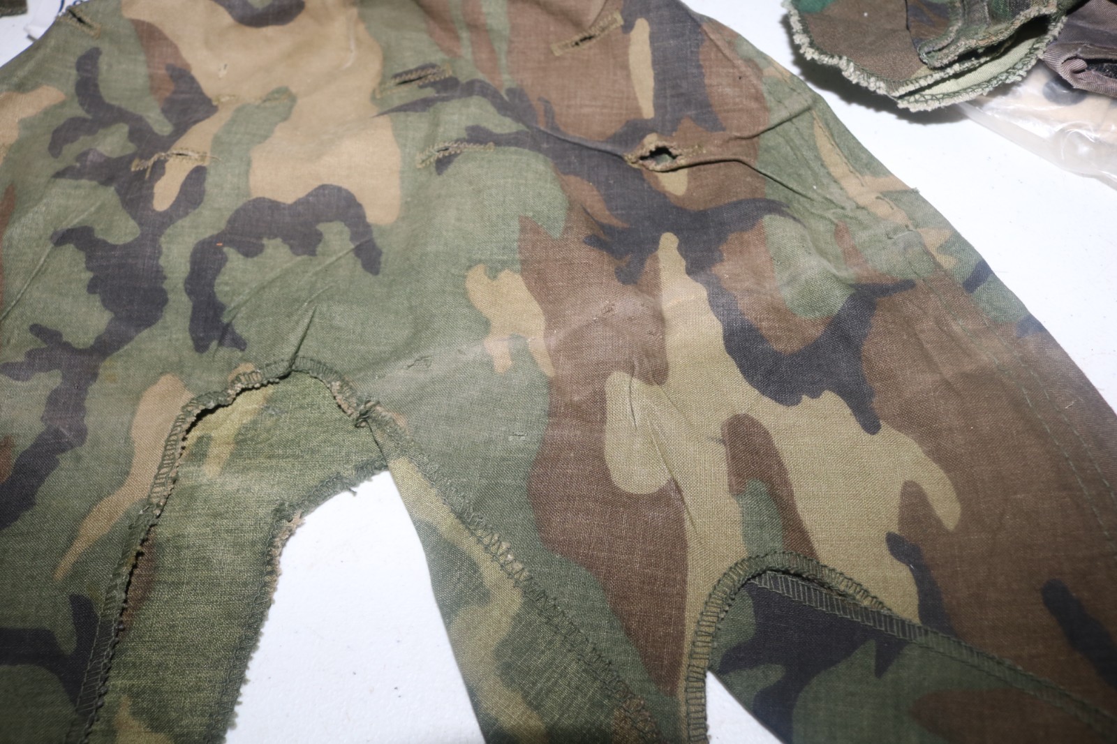 POST Vietnam ERDL M1 helmet cover VG+ to Exc condition