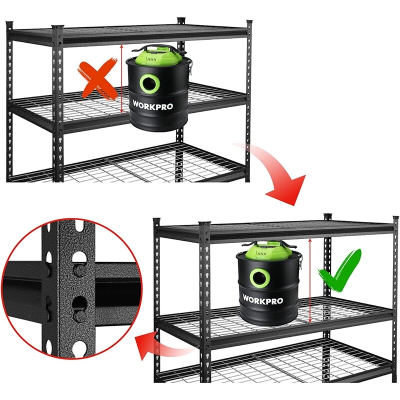 WORKPRO 5-Tier 72-inch Heavy Duty Metal Storage Shelving Unit Storage Rack Shelf