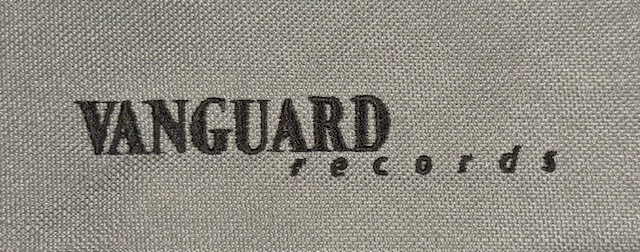 Rare Vanguard Records LP Bag Grey canvas w/ pockets and zippers and clips