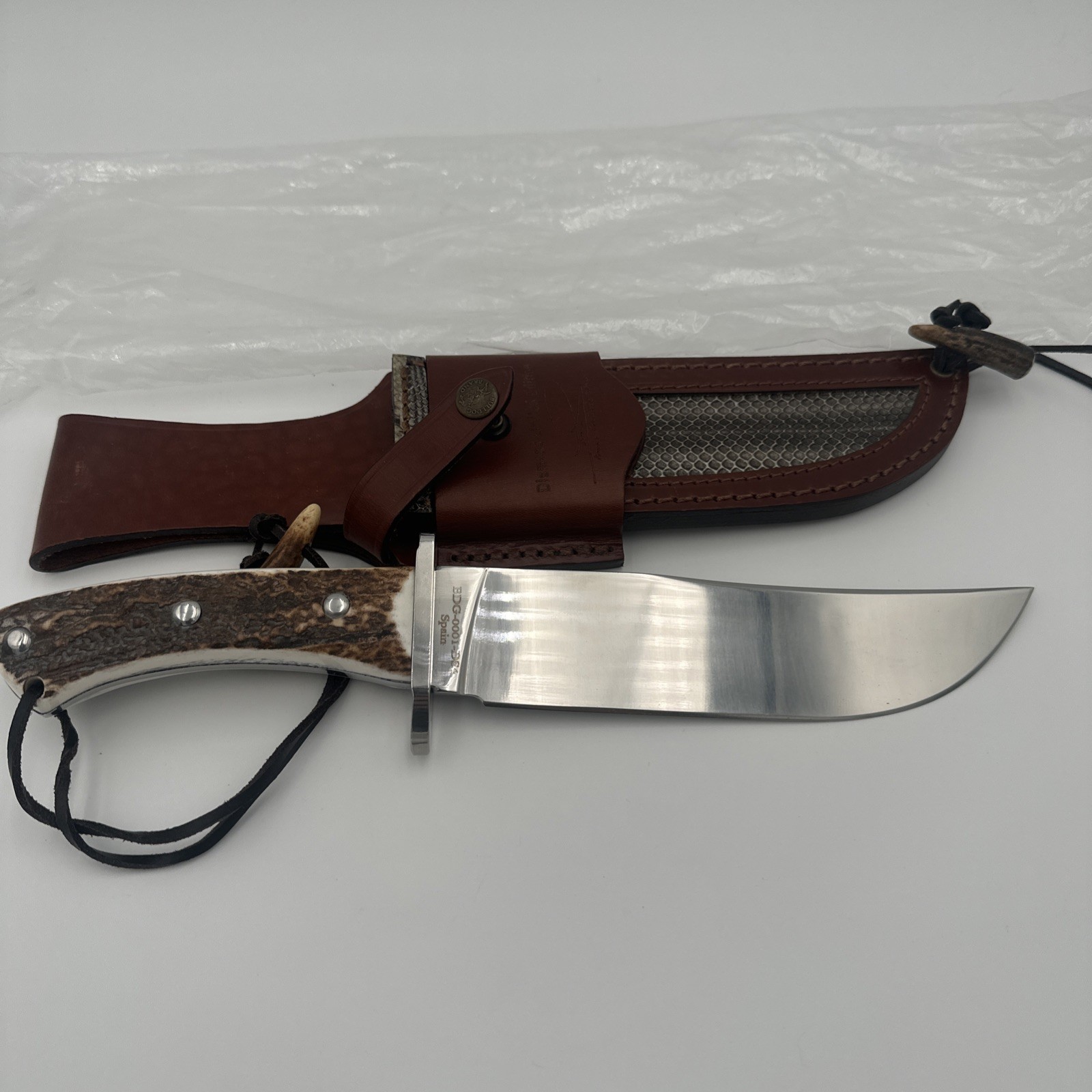 Bulldog Brand Bowie Stag Knife Limited Edition Serial #0001 Signed Hand Made