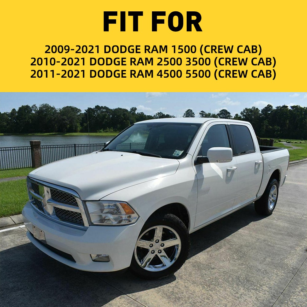 Set of 4Pcs Outer Belt Weatherstrip For 2009-2021 Ram 1500 2500 3500 4500 5500