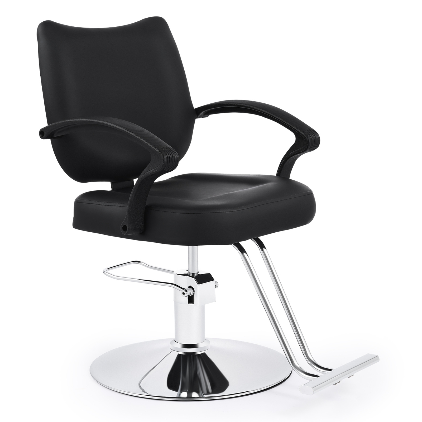CO-Z Salon Chair for Hair Stylist w 360° Swivel Classic Barber Chair 550lb. Cap
