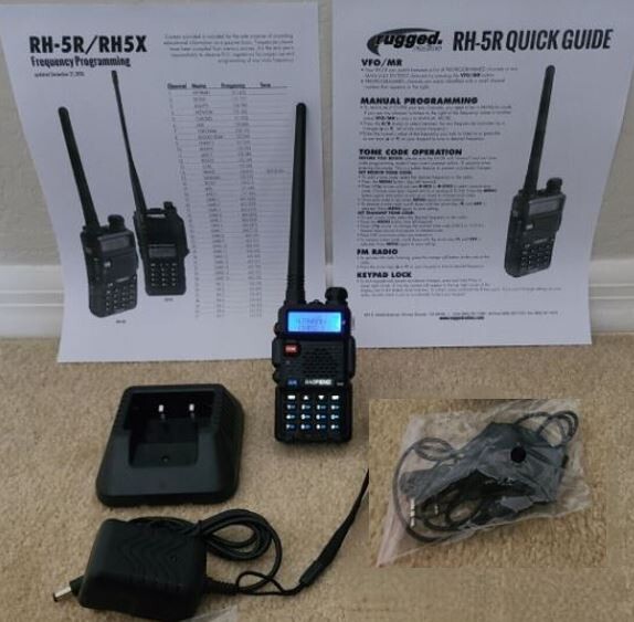 Rugged Radios RH5R 8w Programmed Handheld Race UTV Offroad Radio Walkie Talkie