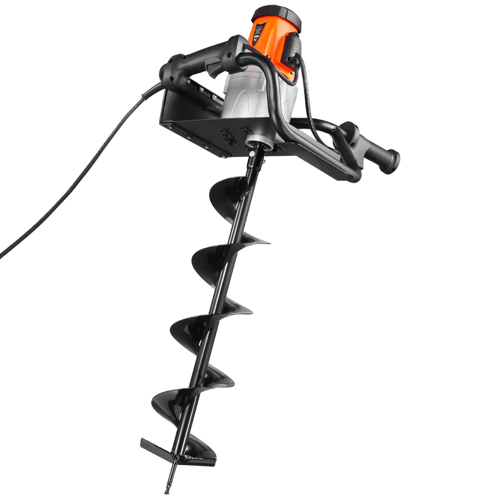 1500W Electric Post Hole Digger 5.71" Earth Auger Bit+Extension Rod Quick Digger