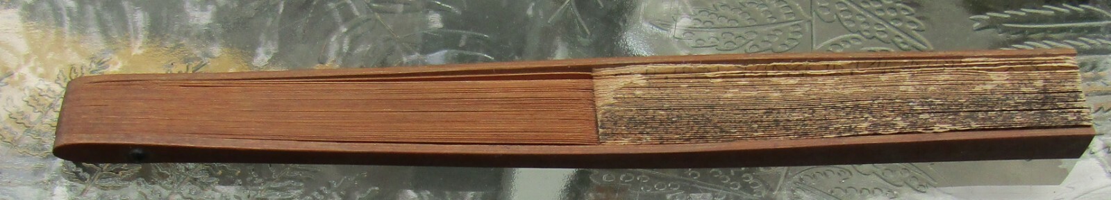 1920s Tydol Veedol Gasoline Oil Chinese Hand Held Advertising Fan USED rare LOOK