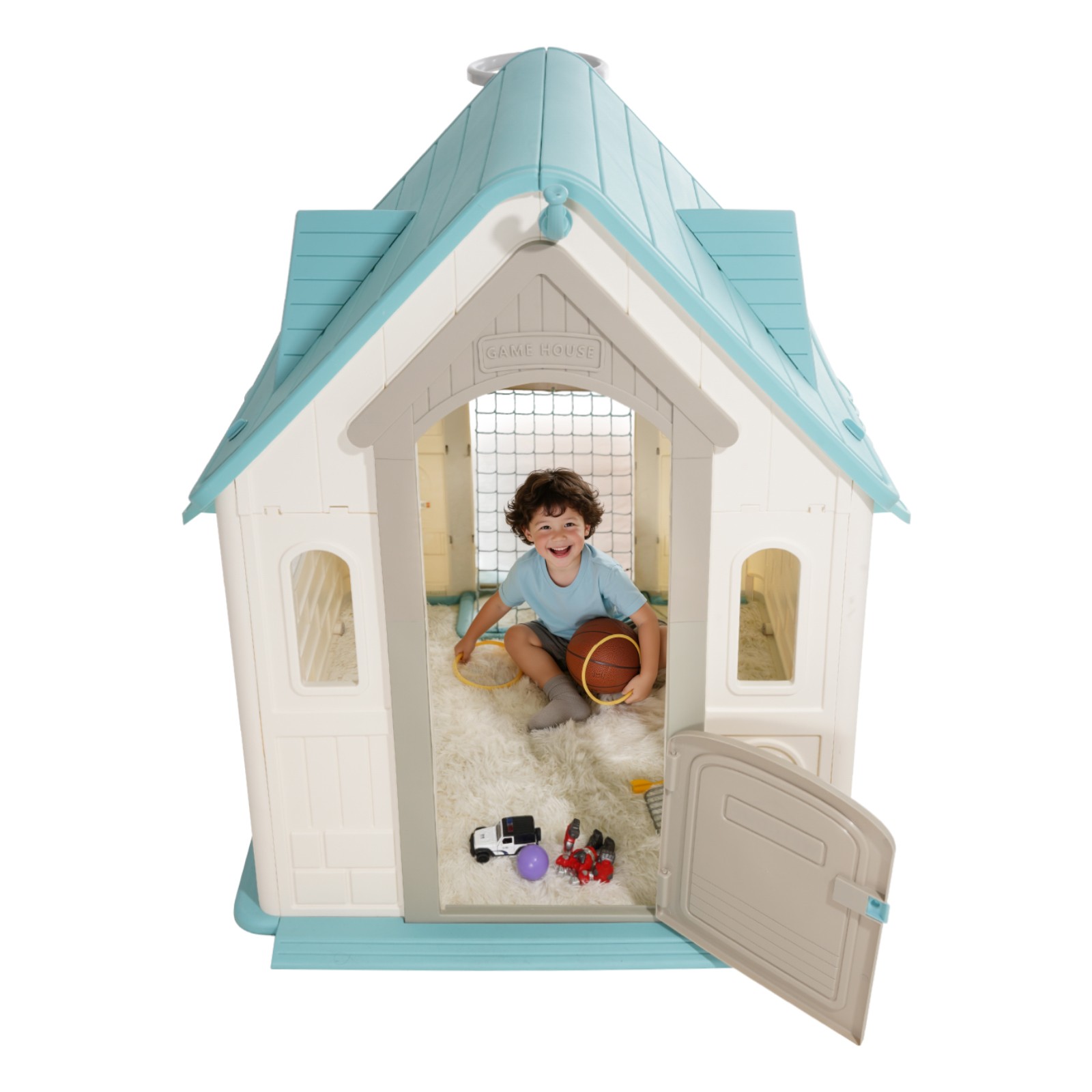 Uimoso 5-in-1 Kids' Indoor and Outdoor Playhouse for Ages 2 and Up