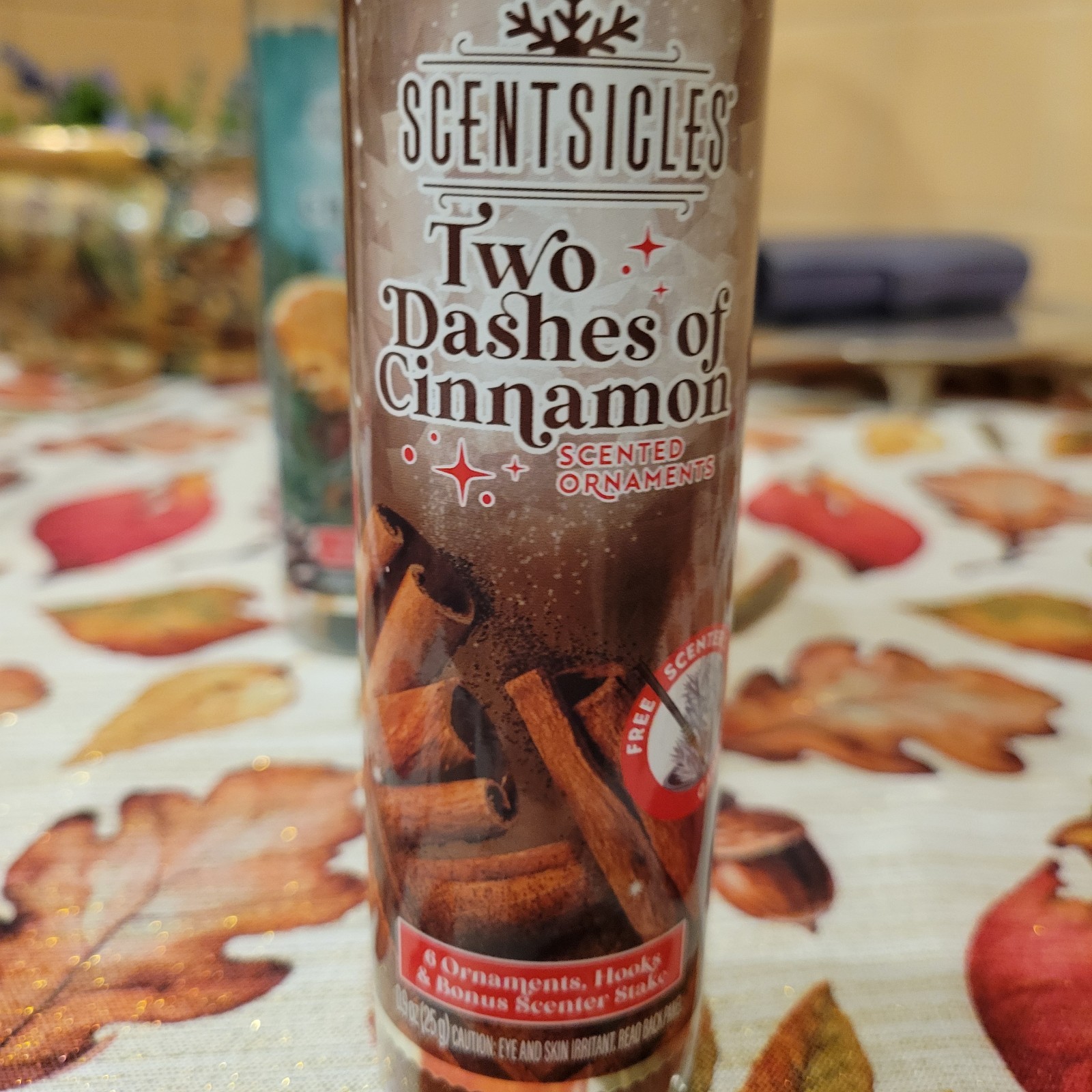 Scentsicles Scented Ornaments Spiced Pine Cones Scent 6 Count 4 Bottles 24 Total