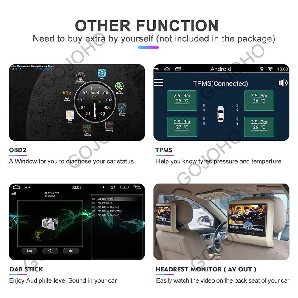 Apple Carplay For 2001-2006 Honda CRV CR-V Android Car Stereo Radio GPS 4+64GB