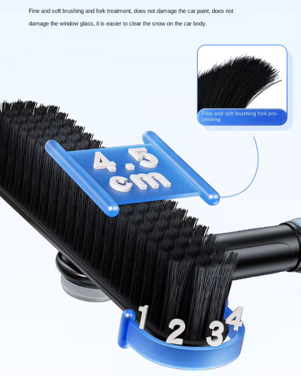 Portable Extendable Windshield Snow Removal Ice Scraper Brush for Car