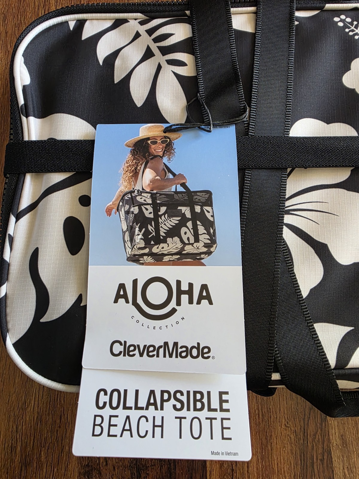 Aloha Collection CleverMade Costco Collapsible Beach Tote Bag Set of 2