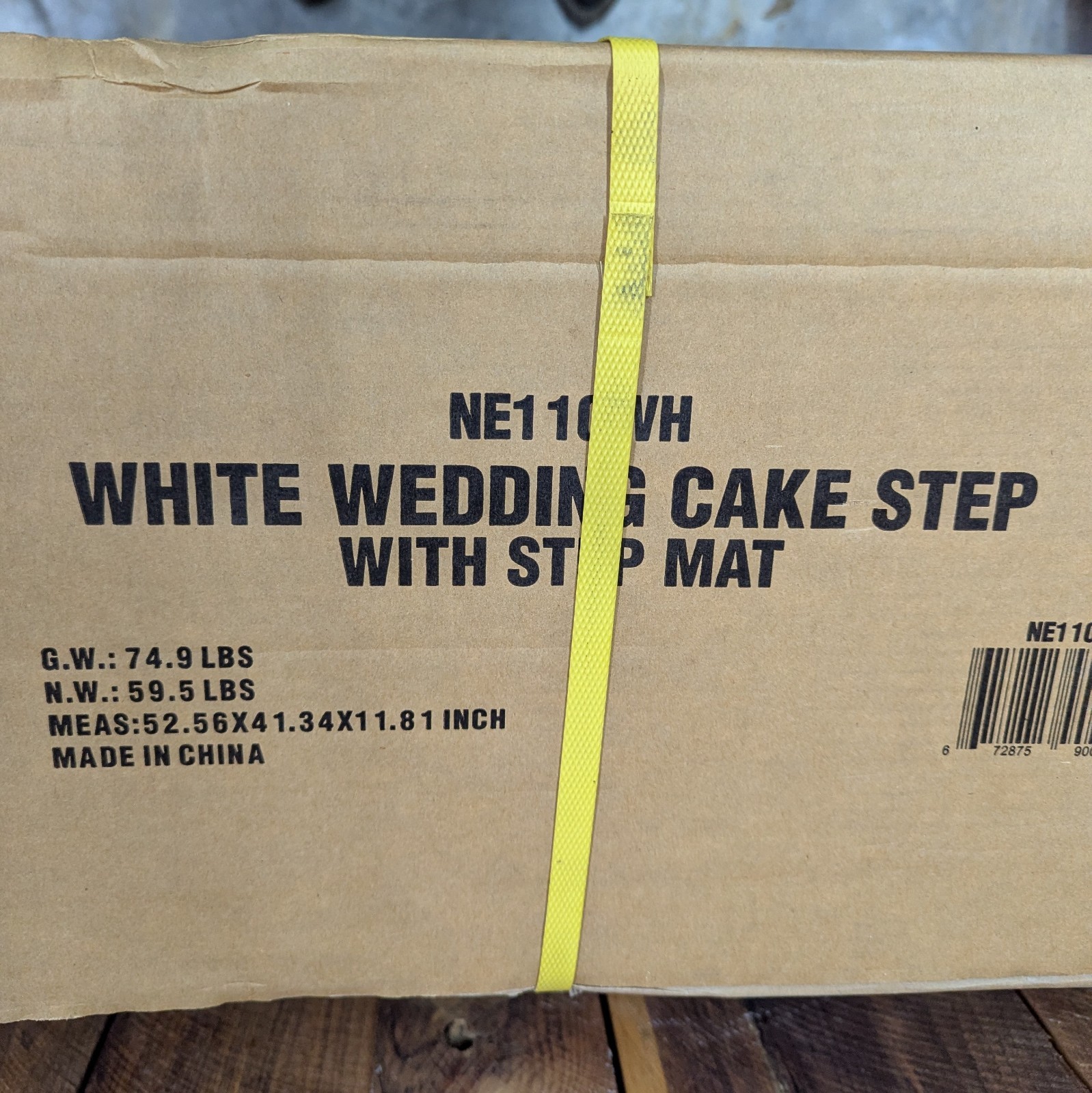 Blue Wave Wedding Cake In Pool Step to Deck System With Liner Pad NE110WH NEW