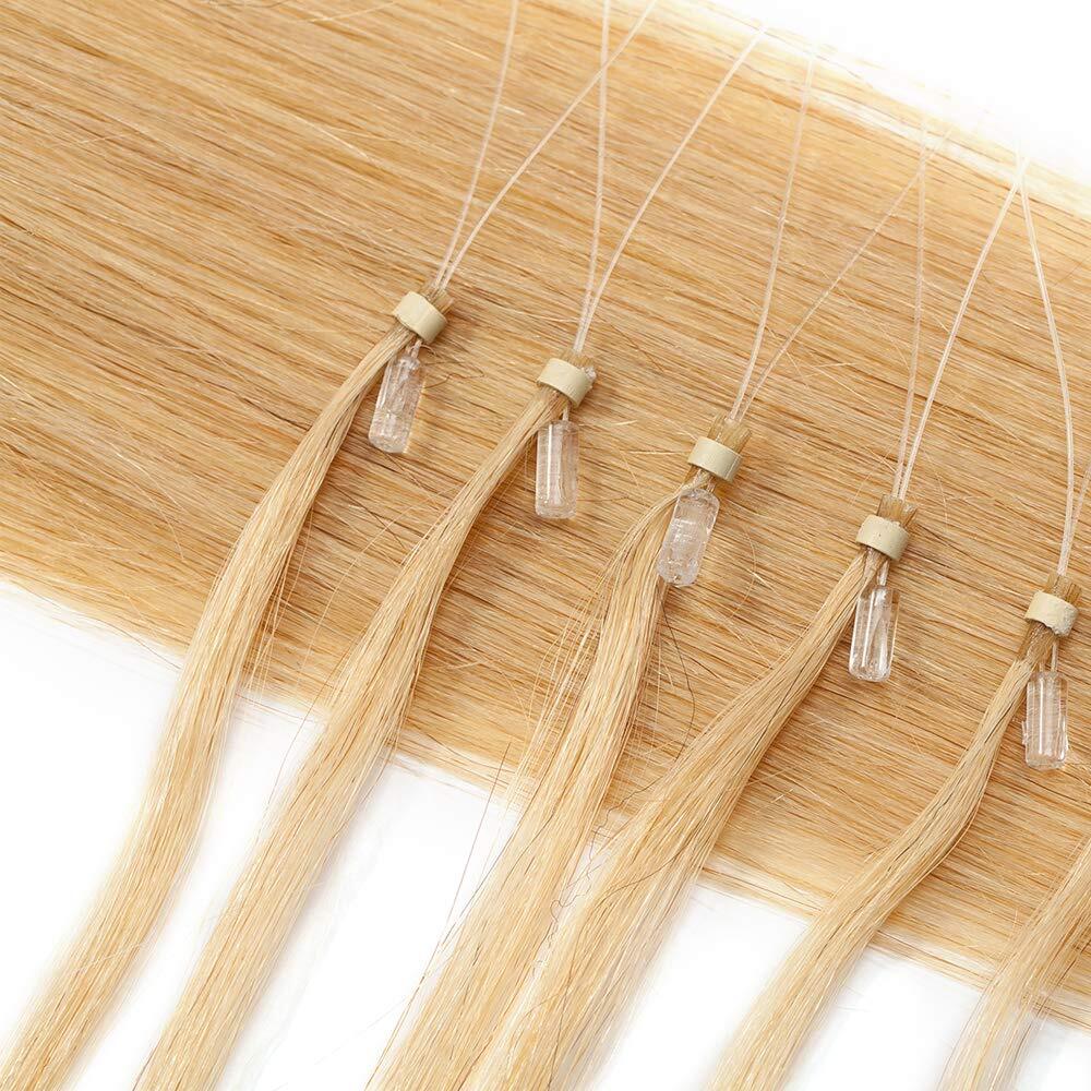 Micro Ring Link Human Hair Extensions Micro Beads Loop Tip Real Remy Thick Hair