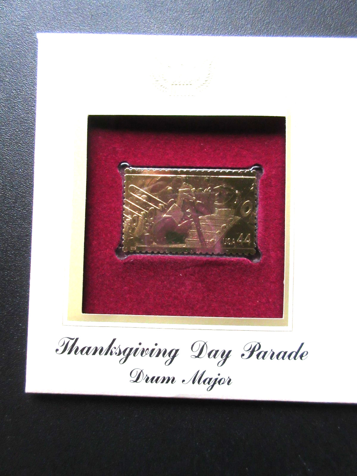 2009 Thanksgiving Day Parade Drum Major GOLDEN Cover Replica Stamp