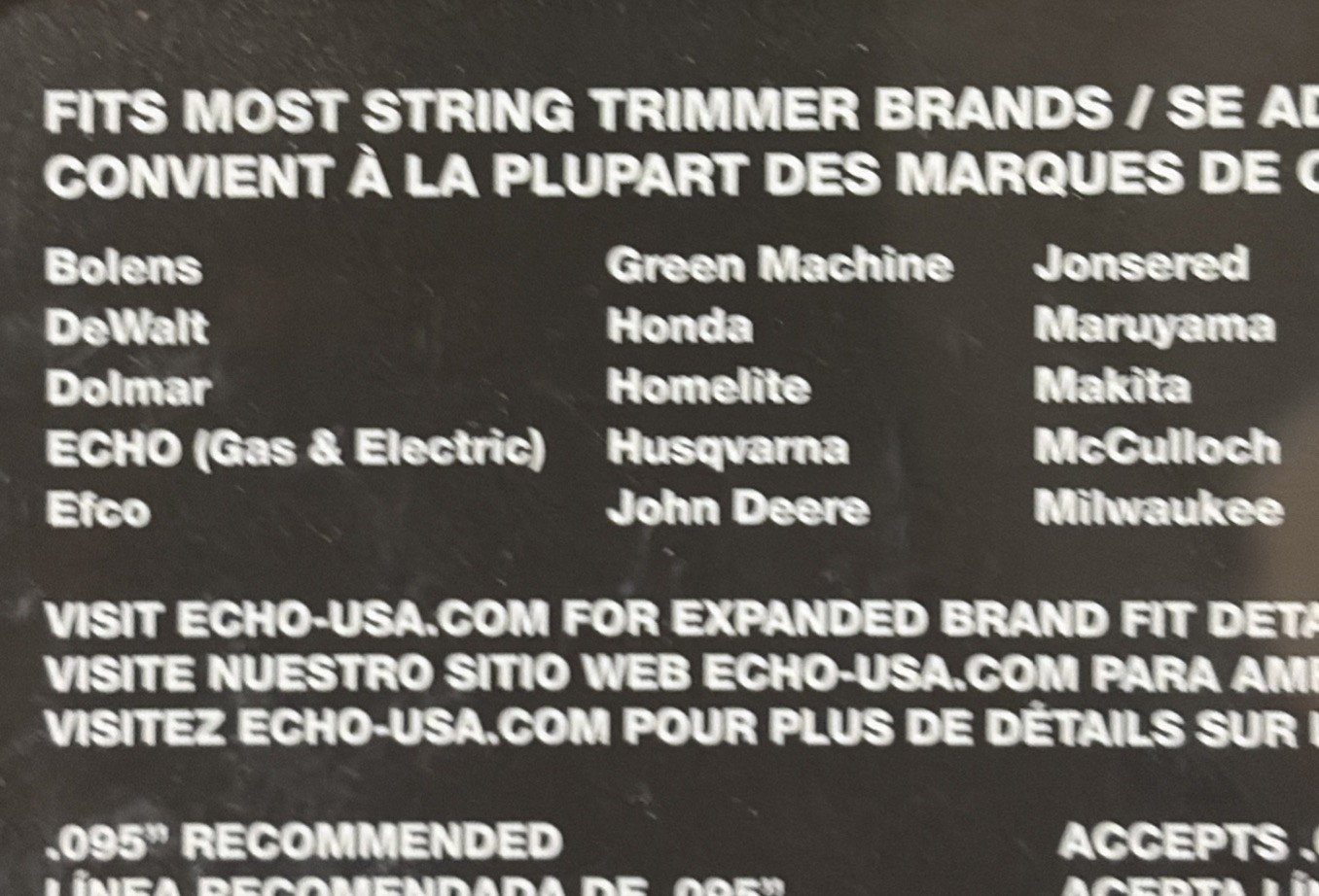 ECHO Speed Feed 400 Trimmer Head Bump Feed Fits Most Brands Accepts .080-.105