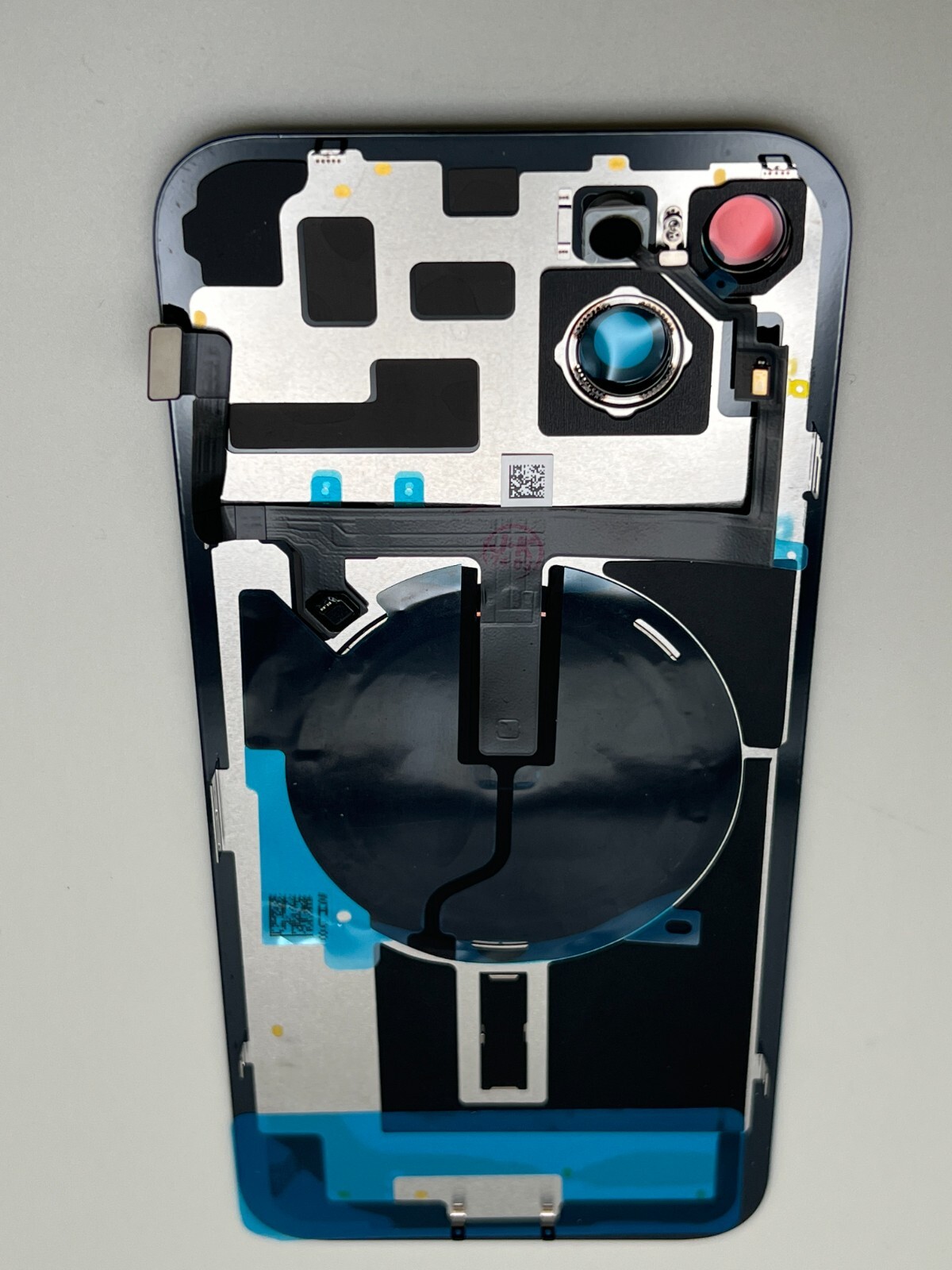 iPhone 14 & Plus Back Glass Cover: Rear Door with flex cables: flash mic nfc