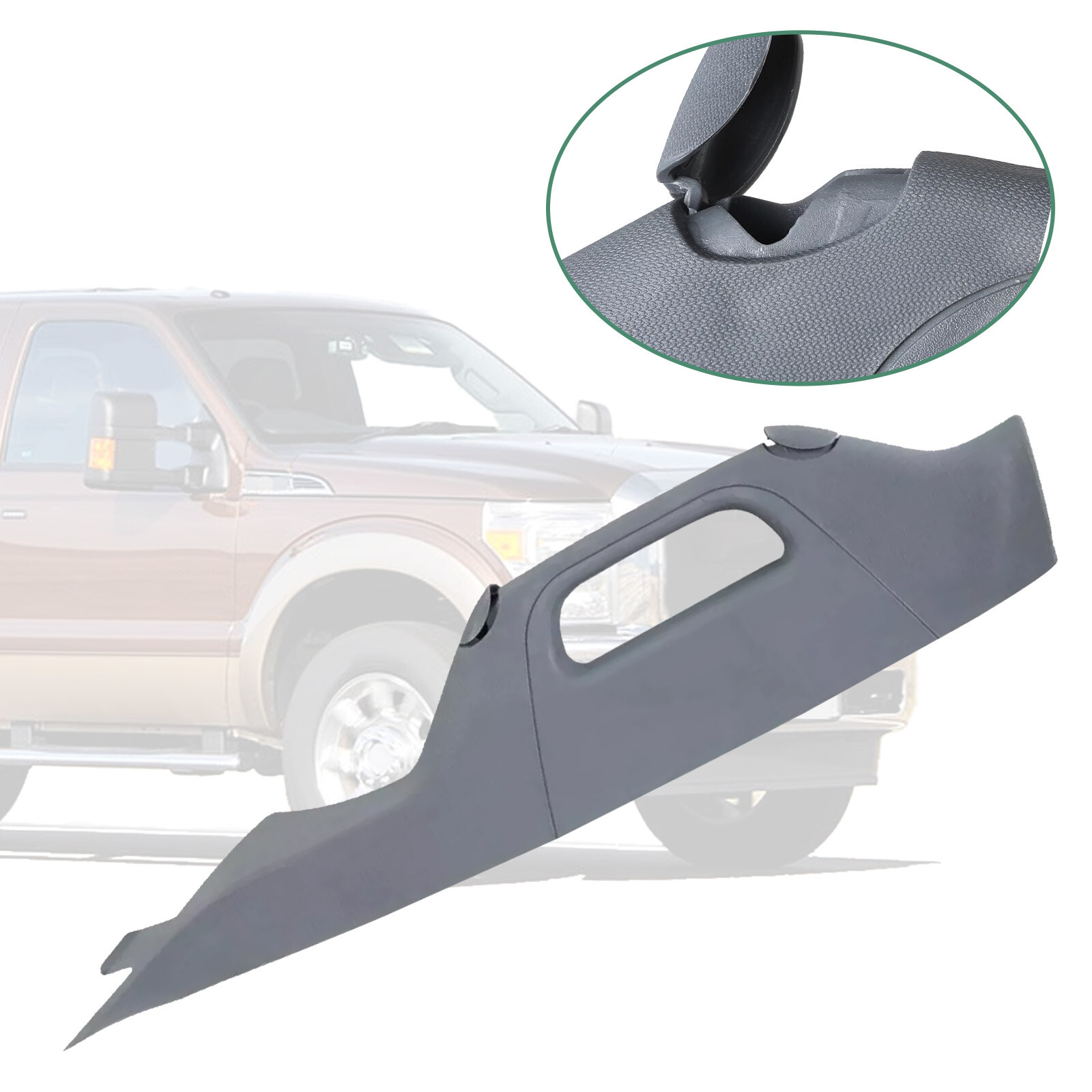 Left Driver Side A Pillar Handle Trim Gray For Ford F250 F350 F550 2011-2016
