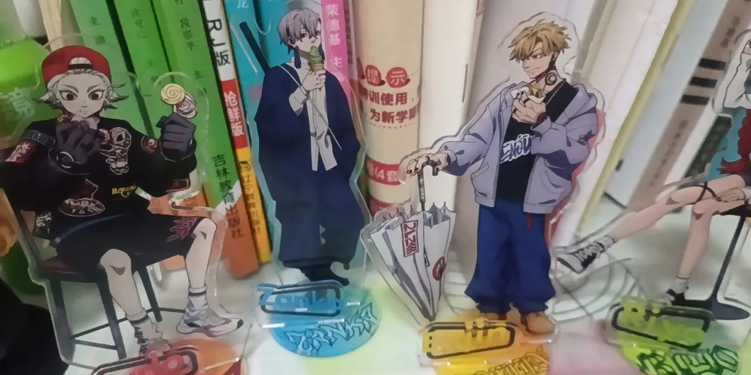 4Pcs/set Gachiakuta Rudo Enjin Zanka Riyo Rubion Acrylic Figure Model 10Cm..