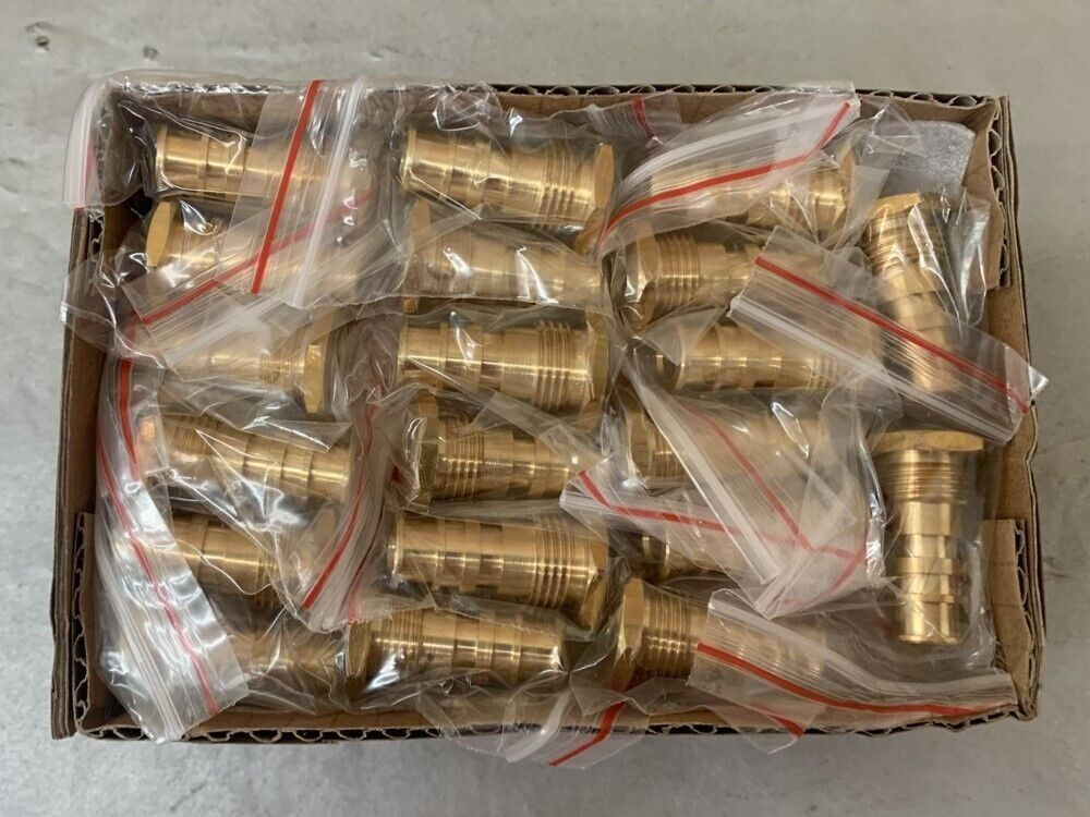Case of 480 Brass Gravity Watering Adapters, Open Box
