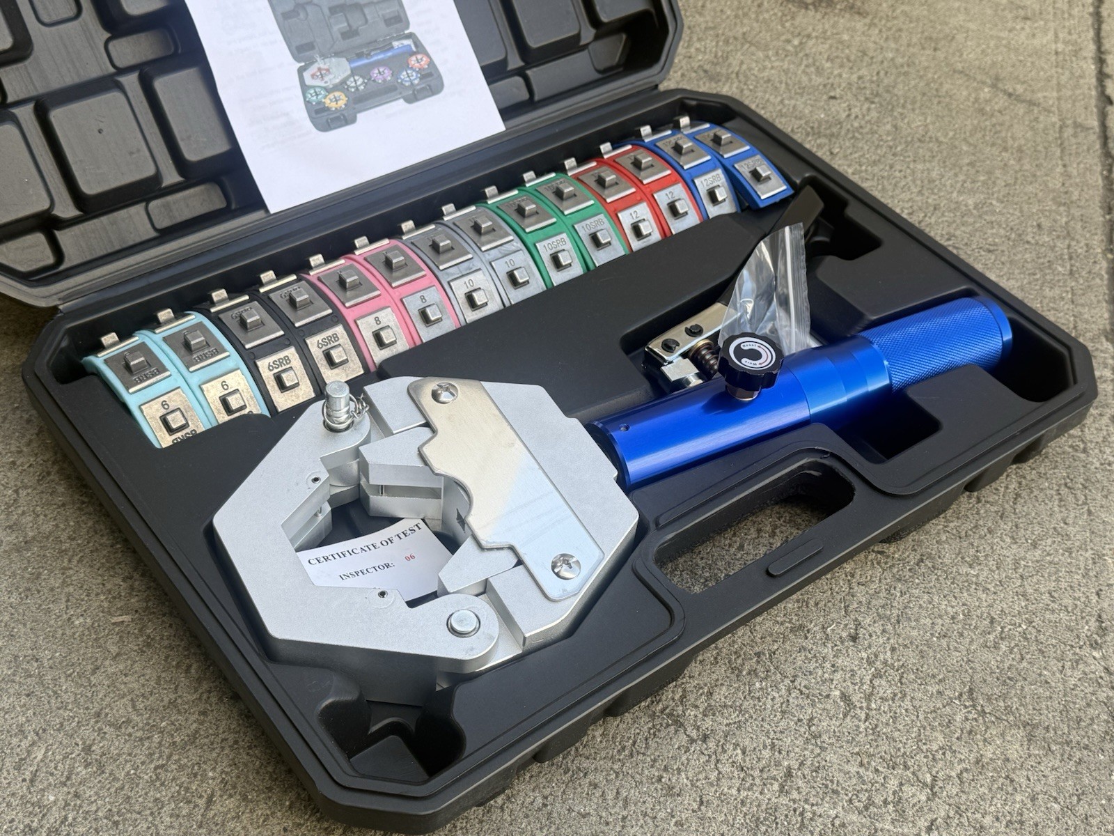 Handheld Hydraulic AC Hose Crimper Kit Crimping Tool Repair Air Condition Hoses