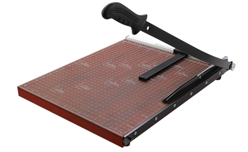 Paper Cutter Heavy Duty 18" Cut Length Professional Large Paper Cutter 12-Sheet