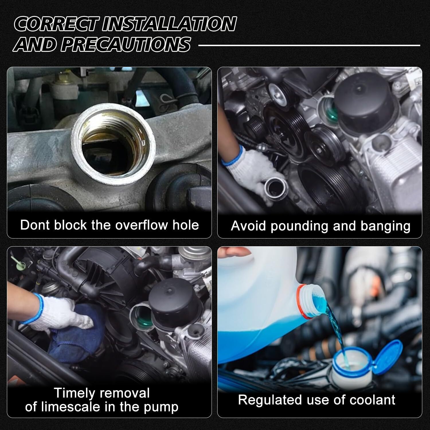 AW6009 Water Pump For Chevy Silverado Tahoe Suburban GMC Sierra 1500 4.8L 5.3L