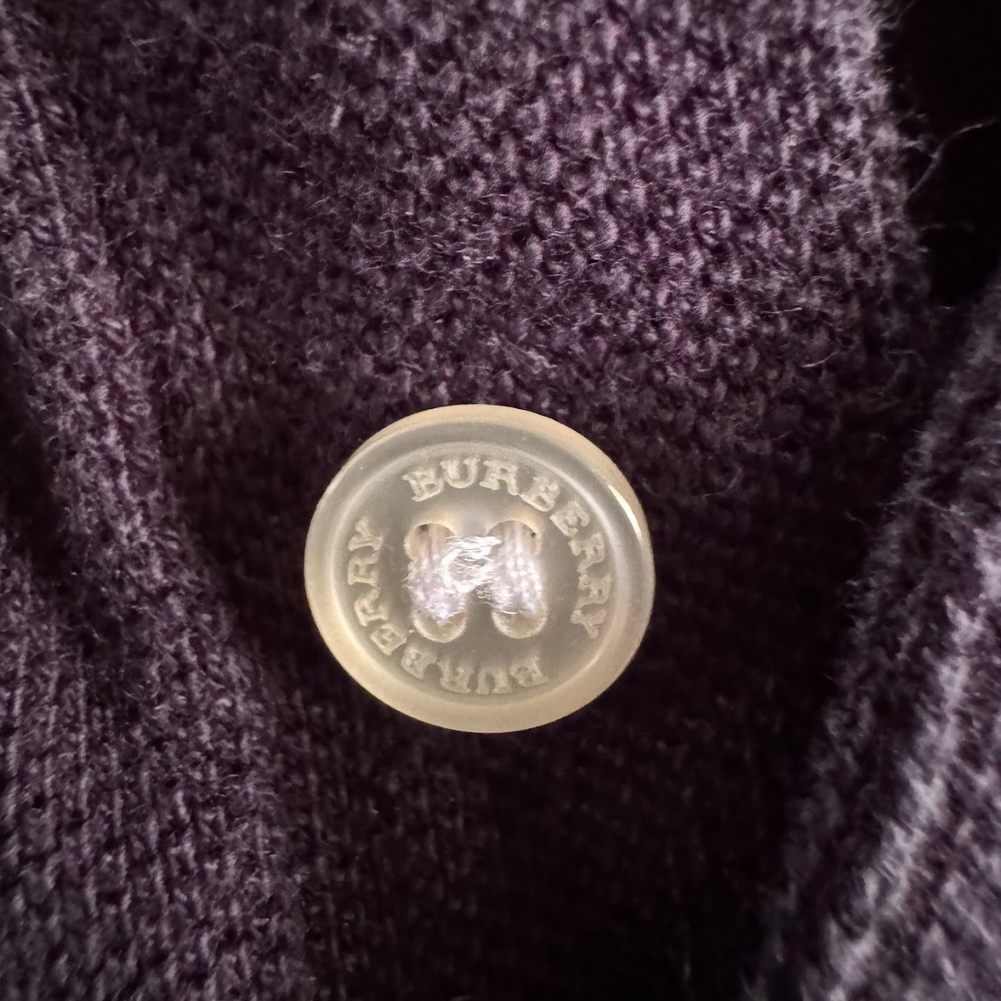 Burberry Children's Navy Blue Button Polo Shirt Plaid Collar Kids Size 4