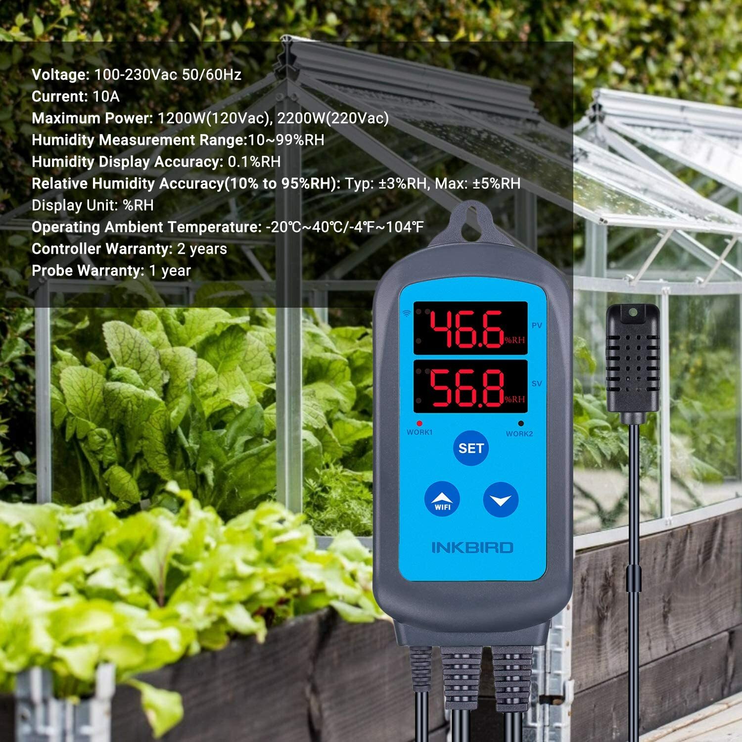 Inkbird Reptile Humidifiers Humidity Control Humidistat Fogger Mushroom Growing